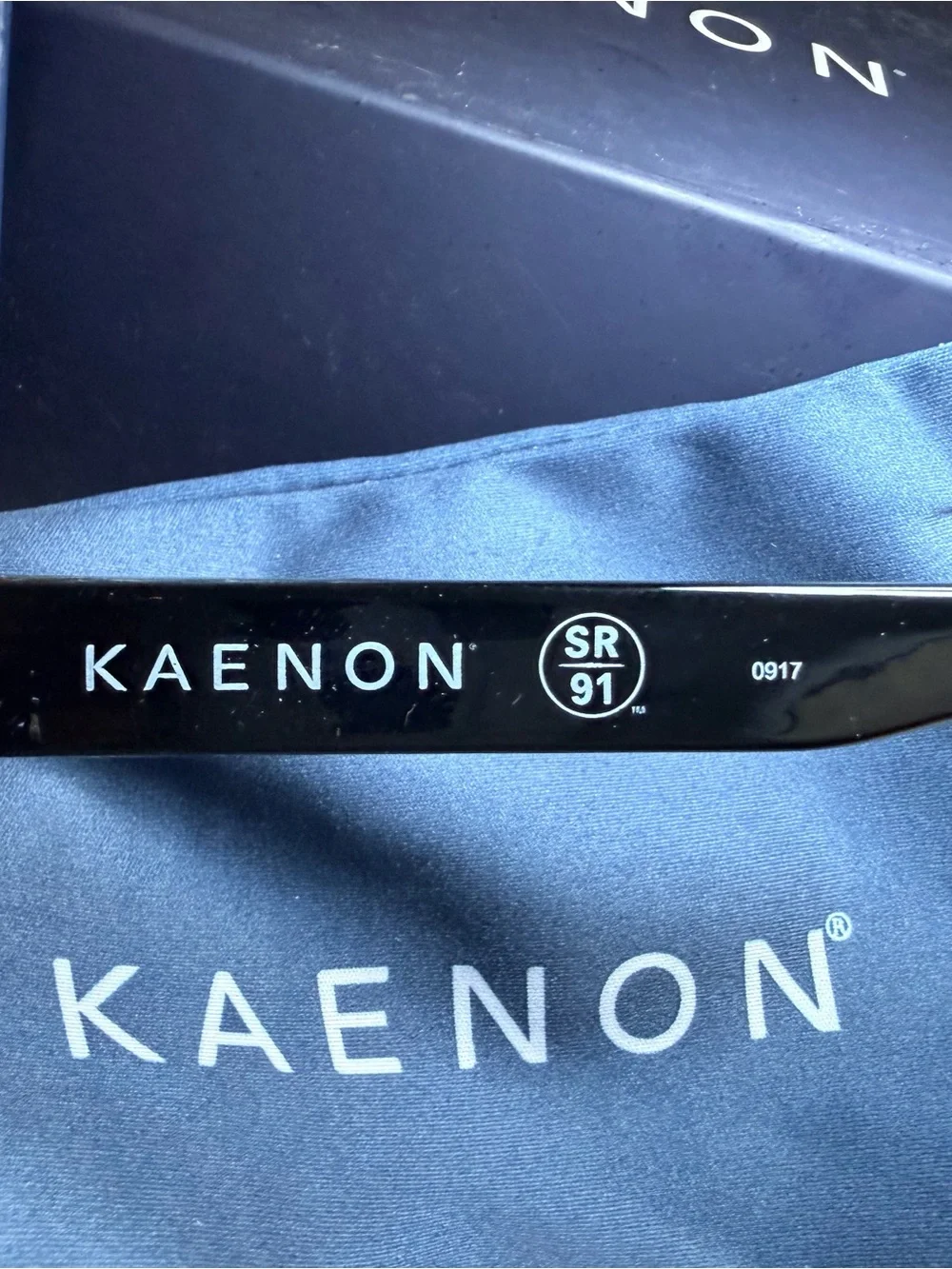 60. NEW KAENON  Men’s Sunglasses — Green Marble Frame with Gray Lenses
